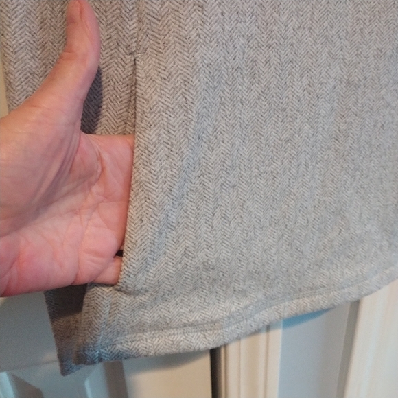 Kyodan Outdoors Brushed Jacquard Soft Grey Herringbone Quarter Zip Top Jacket L - Picture 8 of 12